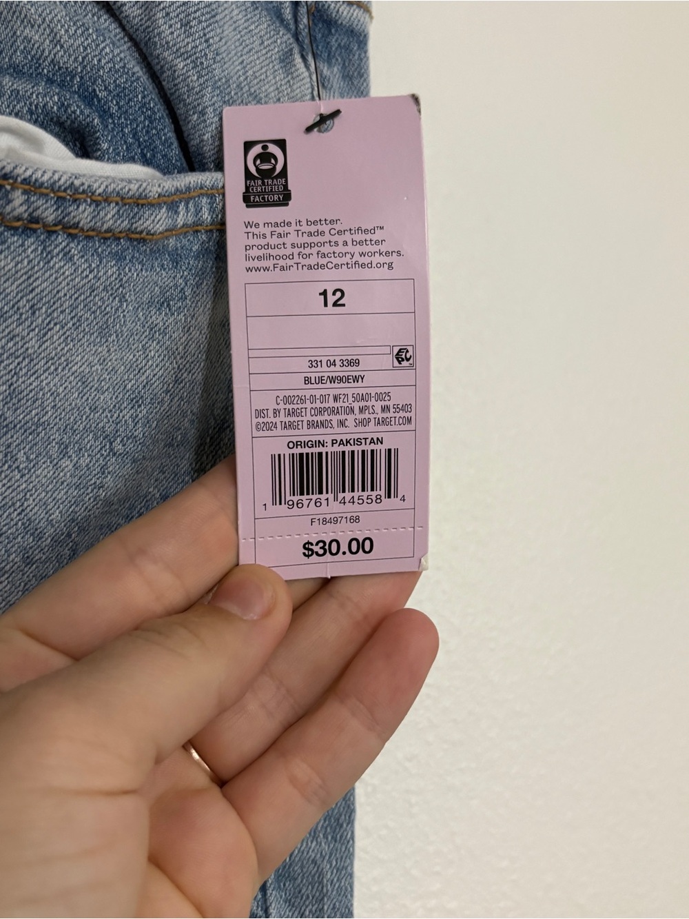 NEW Wild Fable Women’s Low Rise Baggy Jeans Size 12 Blue Denim Light Wash - Picture 6 of 7